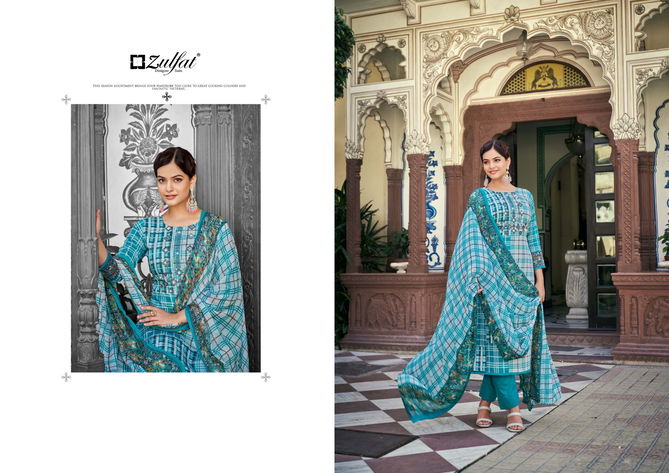 Adaa By Zulfat 001-010 Cotton Dress Material Catalog